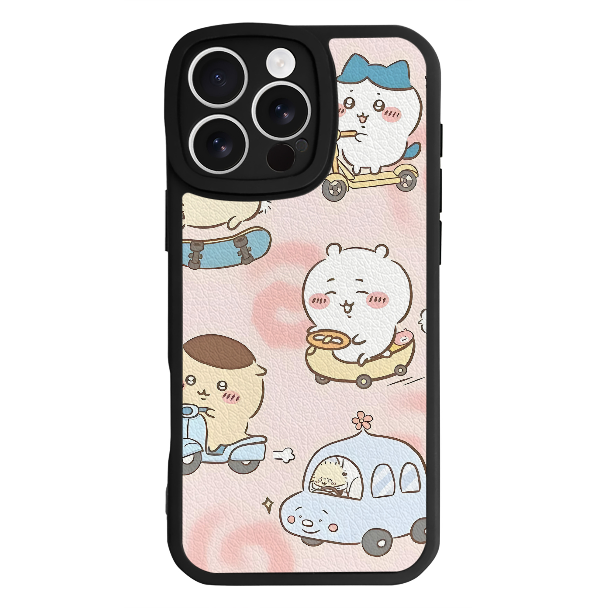（画像用） ちいかわ Chii-kawa 【iPhone 16シリーズ対応】シリコンスマホケース（レザー調） 材質：シリコン
